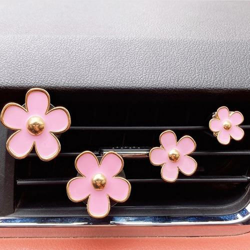 Clip De Ventilación De Aire De Flores For Coche,