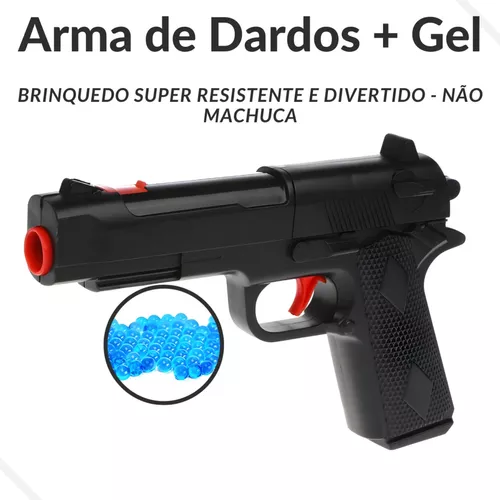 brinquedo arminha glock lança bolinha de gel premium - Escorrega o