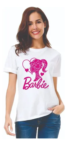 Playera Barbie Barbie Logo Corazones Para Dama Y Ni a