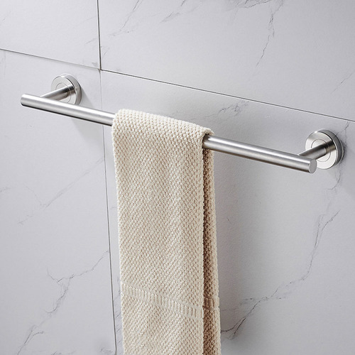 Soporte De Pared Para Barra De Toalla De Baño De Acero Inoxi