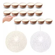 Comprar Velas Aromáticas Soja X15 Cuenco Madera 7x5 Cm Vainilla\u002Fcoco