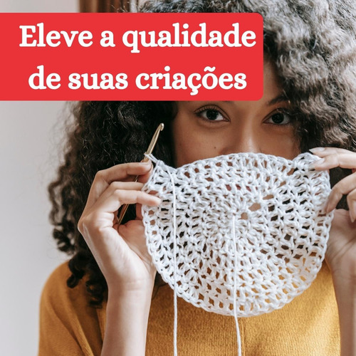 Barbante Barroco Natural De Algodão Macio E Suave P/ Crochê
