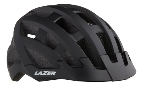 Casco Lazer Compact Dlx   Matte Black + Insecnet +led