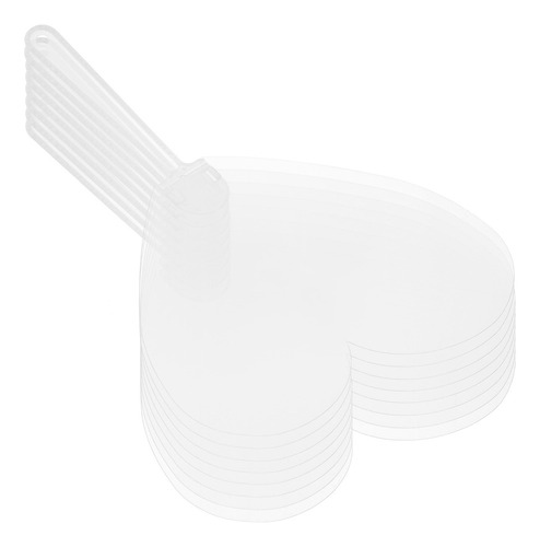 Juego De 8 Piezas Con Forma De Abanico Portátil, Transparent