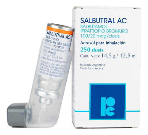 Salbutral Ac Aerosol 250 Dosis