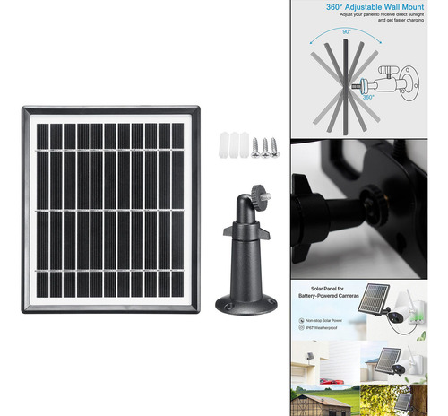Imagen 7 de 12 de Cargador De Batería De Panel Solar De 50w 12v Con Soporte