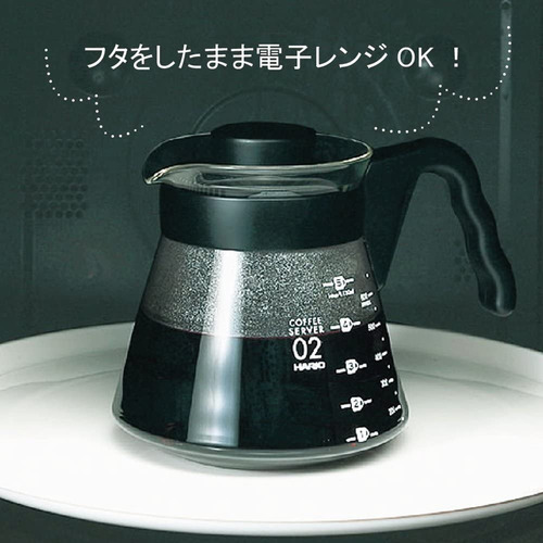 Imagen 2 de 4 de Hario V60 Jarra Servidora Range Server 700 Ml Negra/ Vcs-02b