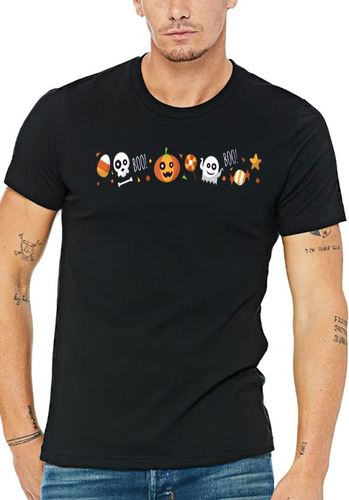 Poleras Estampadas Con Diseño Hallowen Dulce O Truco