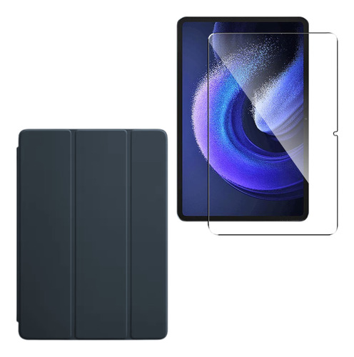 Estuche Smart Case + Vidrio Para Xiaomi Pad 6