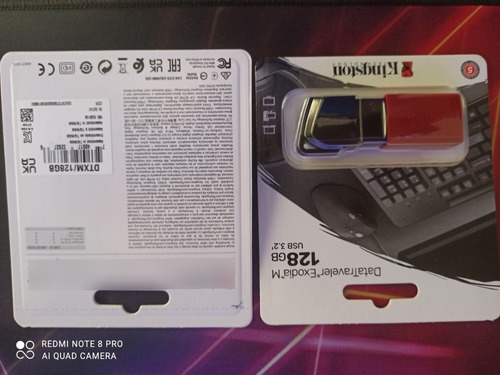 Imagen 7 de 7 de Pendrive Kingston Exodia Usb 3.2 De 128gb 100% Originales