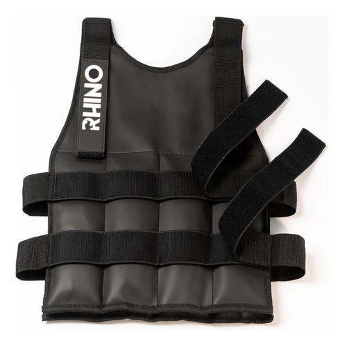 Chaleco Con Peso 12kg Resistencia Fitness Rhino - Queoferta Negro