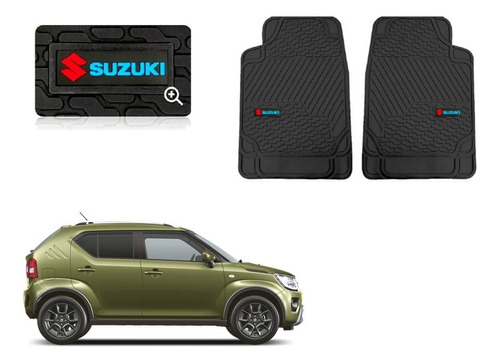 Tapetes 2pz Delanteros Logo Suzuki Ignis 2021 A 2023 2024