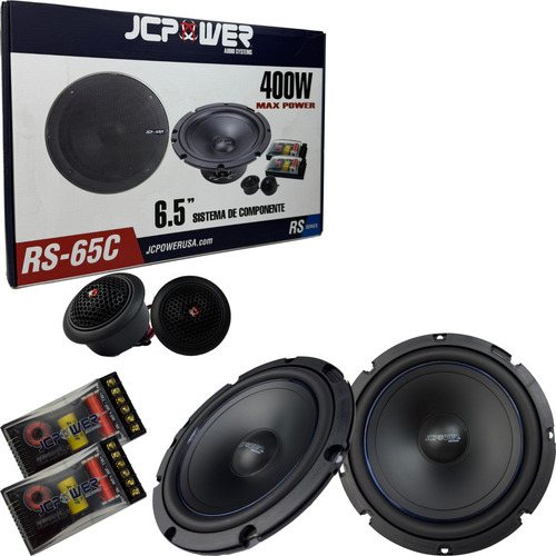 Set De Medios Jc Power Rs-65c 6.5 PuLG 400watts Max 50 watts rms