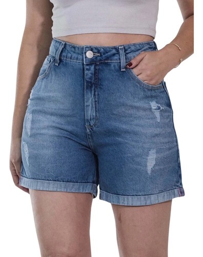 Shorts Feminino Barra Dobrada Anticorpus