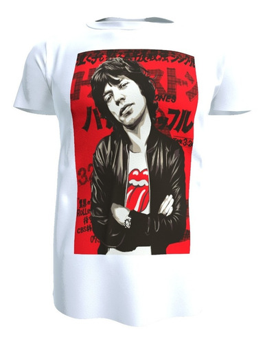 Polera Mick Jagger, The Rolling Stones 100% Algodón Unisex