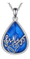 Comprar Silbaz Collar De Guitarra Con Colgante De Púa De Guitarra, Y