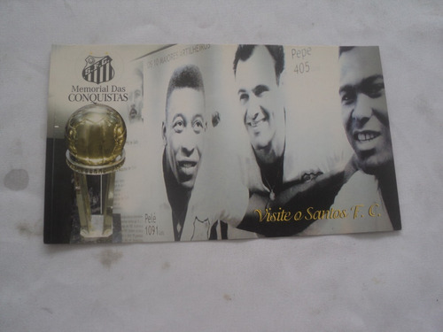 Cartão Postal - Maiores Artilheiros Do Santos F C