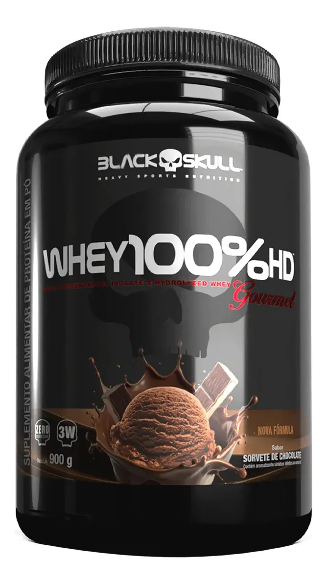 Whey 100%hd Gourmet Black Skull 900 g