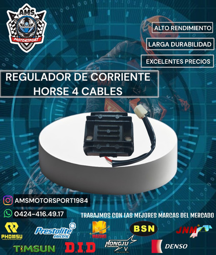 Regulador De Corriente Horse 4 Cables 