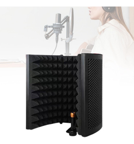 Mini De Isolamento De Microfone 3 Painéis Microfone