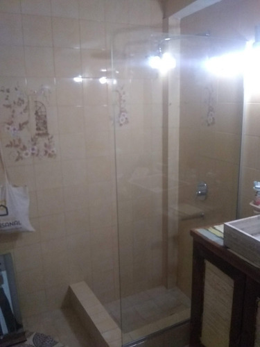 Imagen 5 de 8 de Mampara 180x80 Perfil Blanco O Anodizado 8 Mm Fija Laminado