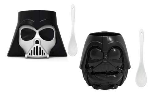 Taza Star Wars Darth Vader Con Cucharilla Esculpida 