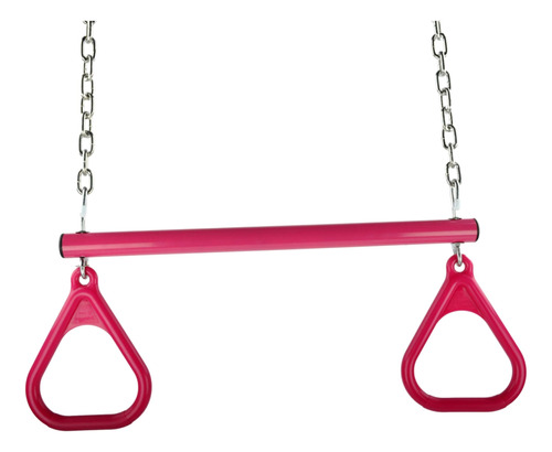 Swing Set Stuff Trapeze Bar Con Anillos Y Cadena Sin Revesti