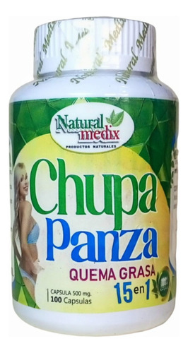 Chupa Panza, 500mg X 100 Cápsulas, Marca Natural Medix