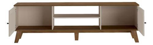 Mueble Mesa Para Tv Bertolini Charlotte Pino Off White 75
