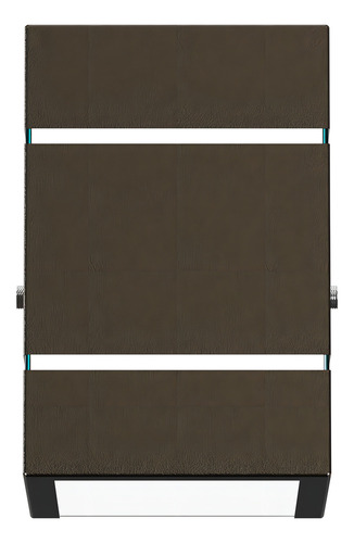 18x Arandela 2 Frisos Parede Garagem Interno Externo Mf115 Cor Marrom