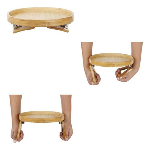 Bandeja De Grapas Con Soporte For Brazos De Sofá
