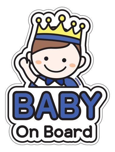 Geekbear Baby On Board - Adhesivo Para Coche, Diseno De Pers
