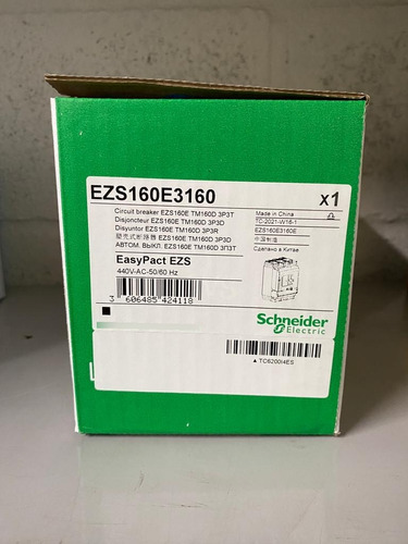 Ezs160e3160 Disjuntor 160a 3p 25ka 415v Tm160d Schneider