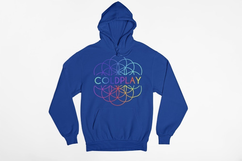 Poleron Coldplay Logo Color Musica Dama Caballero Estampado 