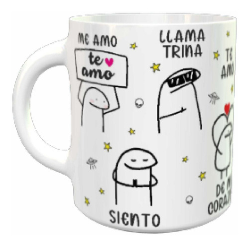 Taza Flork Extraterrestre Te Amo Me Amo Llama Trina Ovni