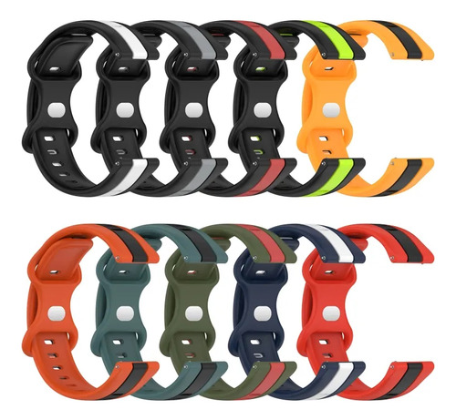 Y Correa De Reloj De Silicona Negra Y Roja Para Honor Watch