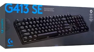 Teclado Mecánico Para Gaming Logitech G413 Se Color del teclado Negro Idioma Inglés US