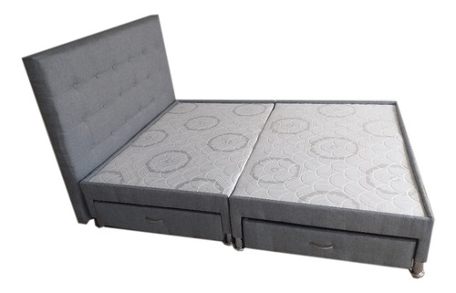 Base Cama Doble Con Cajones Mas Espaldar