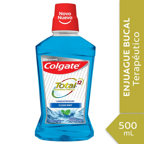 Enjuague Bucal Colgate Total 12 Horas Clean Mint 500ml