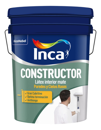 Pintura Inca Constructor, Paredes Y Cielorrasos 20lts.