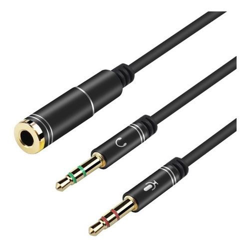 Skyway Cable Auricular Microfono 3.5mm Macho A Hembra 4 Cont