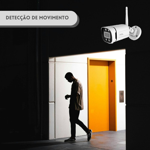Kit Nvr Agl Sem Fio Wifi Full Hd 2mp Com 4 Câmeras Ip Bullet