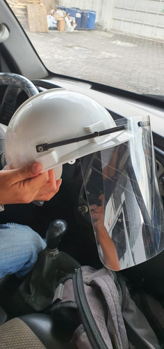 Imagen 1 de 4 de Casco Industrial Con Visor Protector Clase E Tipo 1