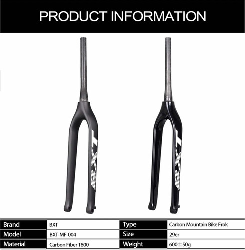 Horquilla Rígida Cónica 29 Carbono 15x100 Bxt 18%off (Usado)