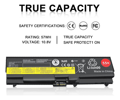 Bateria Para Lenovo Thinkpad T410 T510 T520 W510 W520 L412