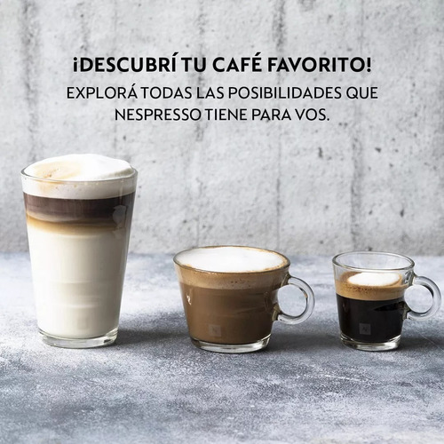 Cafetera Nespresso Pixie & Milk Silver D62 Gris
