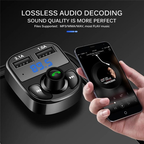 Transmisor Fm Bluetooth Car X8 Cargador Carro Manos Libres
