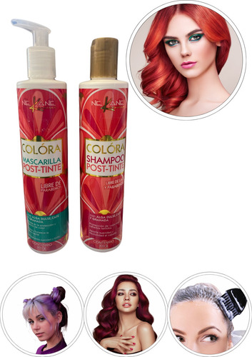 Set Shampoo Y Mascarilla Post Tinte Sin Sal Nekane Colóra
