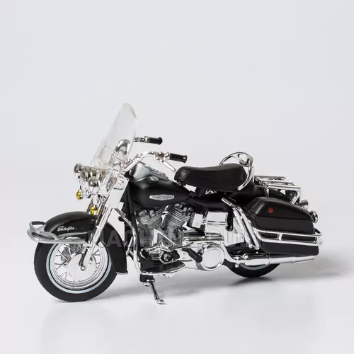 Miniatura Moto Harley-Davidson 1966 FLH Electra Glide Maisto 1:18 - Machine  Cult