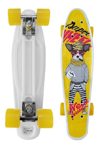 Skate Penny Board Patineta Yellow Dog Niños